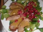 Entenbrust mit Granatapfeldressing - Rezept
