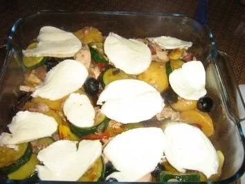 Rezept: Hähnchen-Gemüse-Gratin Bild Nr. 5 Hähnchen-Gemüse-Gratin - Rezept - Bild Nr. 5