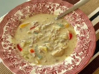 Rezept: Lauch - Hackfleisch - Süppchen Lauch - Hackfleisch - Süppchen - Rezept