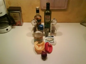 Salat: Bunter Paprikasalat mit Schafskäse - Rezept - Bild Nr. 2