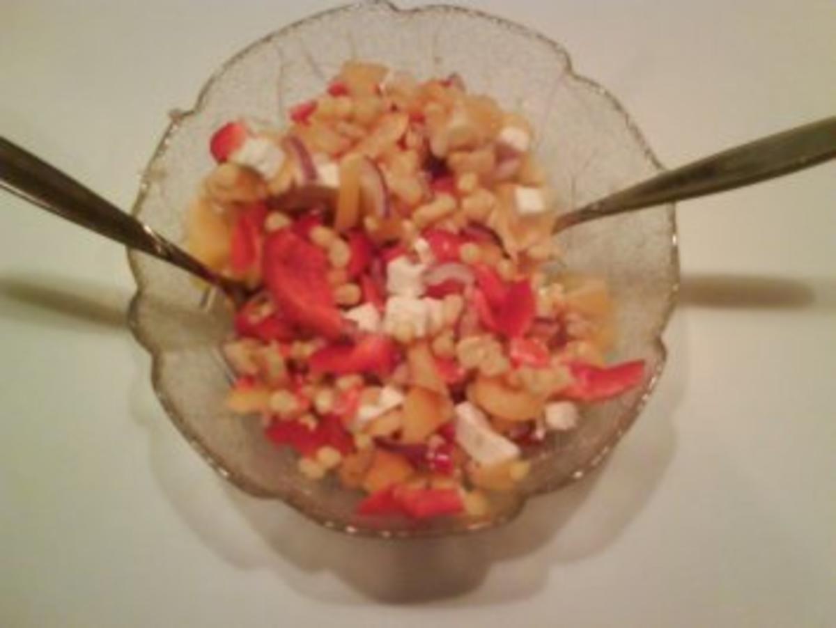 Salat: Bunter Paprikasalat mit Schafskäse - Rezept - Bild Nr. 4