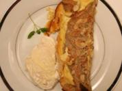 Rezept: Überbackene Buchweizen–Pfannkuchen mit Pflaumenfüllung Überbackene Buchweizen–Pfannkuchen mit Pflaumenfüllung - Rezept