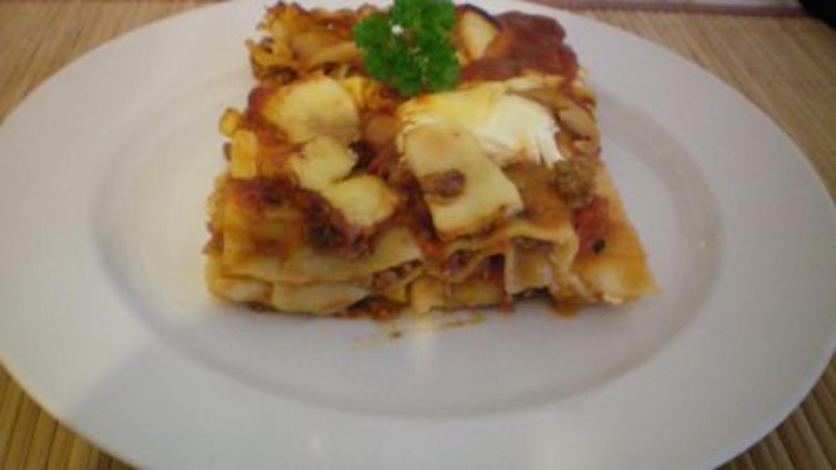 Schnelle Lasagne(fettarm) - Rezept