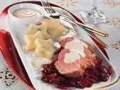 Entenbrust mit Kirschrotkraut und Knödelsternen - Rezept - Bild Nr. 7