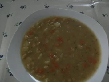 Erbsensuppe - Kräftig - Rezept