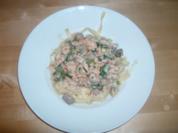 Scharfe Bandnudeln mit Lachs - Rezept