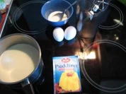 Vanillepuding mit Eischnee - Rezept