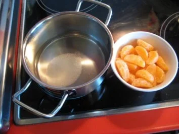 Rezept: Schokoladen - Cremepudding auf Mandarinen Bett Bild Nr. 2 Schokoladen - Cremepudding auf Mandarinen Bett - Rezept - Bild Nr. 2