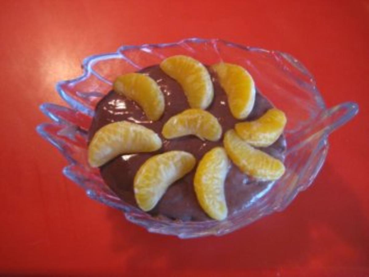 Schokoladen - Cremepudding auf Mandarinen Bett - Rezept - Bild Nr. 8