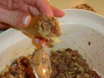 Cannellonie gefüllt mit Hackfleisch, Pfifferlingen und Pfifferlingsrahm - Rezept - Bild Nr. 11