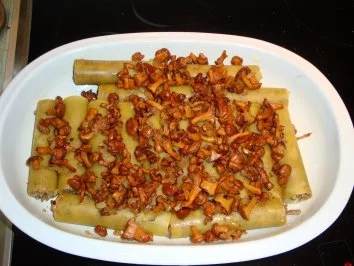Cannellonie gefüllt mit Hackfleisch, Pfifferlingen und Pfifferlingsrahm - Rezept - Bild Nr. 14