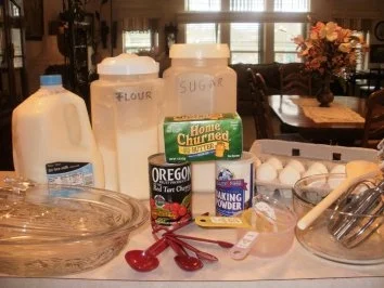 Pudding- Kirschen Pudding Kuchen - Lecker und Einfach - Rezept - Bild Nr. 2