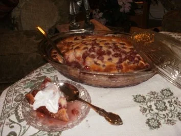 Pudding- Kirschen Pudding Kuchen - Lecker und Einfach - Rezept