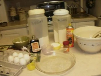 Pie- Ohne Kruste  Custard Pie und ueberstreut mit Erdbeeren - Rezept - Bild Nr. 2