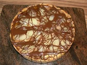 Zebrakäsekuchen flirtet mit karamellisierten Birnen - Rezept