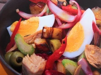 Rezept: Auberginen-Thunfisch-Salat Auberginen-Thunfisch-Salat - Rezept