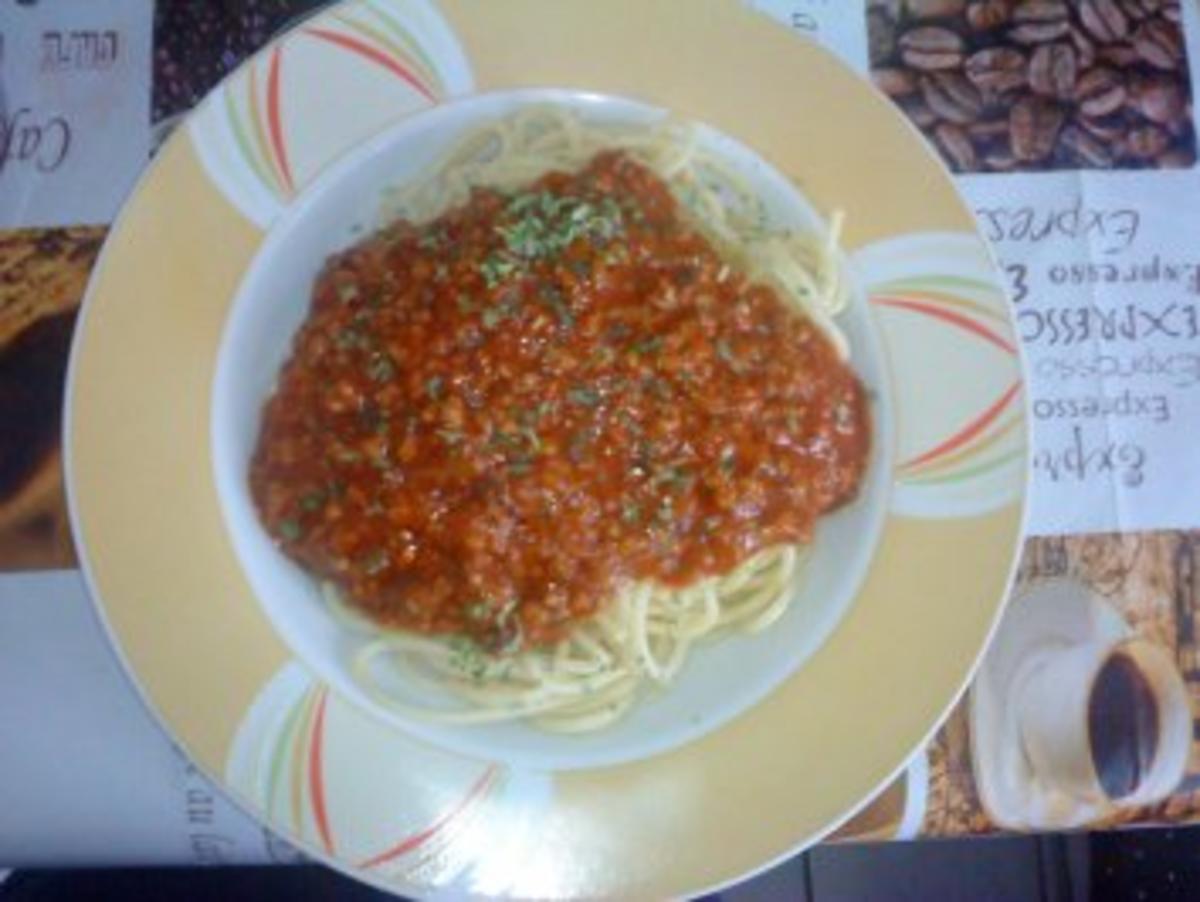 Spaghetti Bolognese mit extra viel Fleisch - Rezept