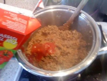 Spaghetti Bolognese mit extra viel Fleisch - Rezept - Bild Nr. 6