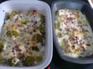 Gratinierter Lauch oder Brokkoli mit Schinken - Rezept