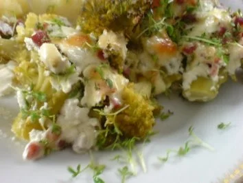 Gratinierter Lauch oder Brokkoli mit Schinken - Rezept - Bild Nr. 2