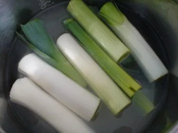 Gratinierter Lauch oder Brokkoli mit Schinken - Rezept - Bild Nr. 5