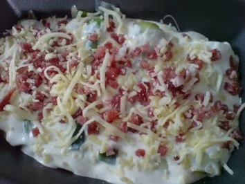 Gratinierter Lauch oder Brokkoli mit Schinken - Rezept - Bild Nr. 10