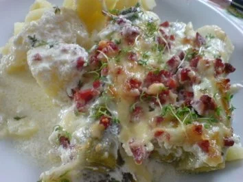 Gratinierter Lauch oder Brokkoli mit Schinken - Rezept - Bild Nr. 17