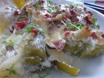 Gratinierter Lauch oder Brokkoli mit Schinken - Rezept - Bild Nr. 18