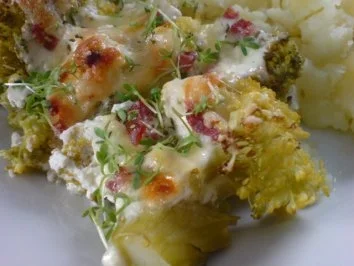 Gratinierter Lauch oder Brokkoli mit Schinken - Rezept - Bild Nr. 20