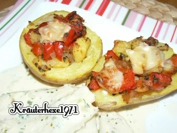 Gefüllte Kartoffeln und Pangasiusfilet in einer Zitronen-Sahne-Sauce - Rezept - Bild Nr. 3