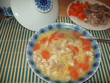 Hühnerbrühe - Rezept