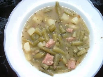 Grünebohneneintopf mit Speck - Rezept - Bild Nr. 2