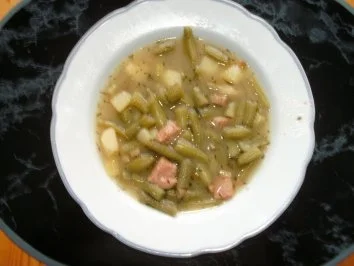 Grünebohneneintopf mit Speck - Rezept - Bild Nr. 3