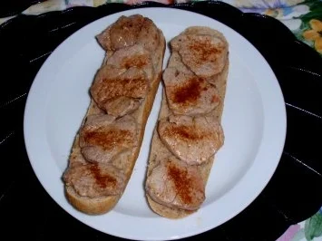 Abendliches Champignon-Filet-Baguett - überbacken mit Mozzarellakäse - Rezept - Bild Nr. 3