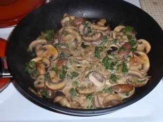 Abendliches Champignon-Filet-Baguett - überbacken mit Mozzarellakäse - Rezept - Bild Nr. 4