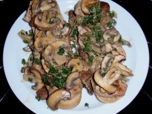 Abendliches Champignon-Filet-Baguett - überbacken mit Mozzarellakäse - Rezept - Bild Nr. 5