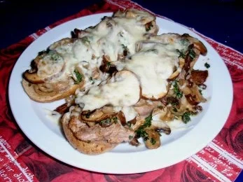 Abendliches Champignon-Filet-Baguett - überbacken mit Mozzarellakäse - Rezept - Bild Nr. 8