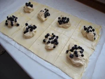 Rezept: Topfentascherl mit Heidelbeeren Bild Nr. 3 Topfentascherl mit Heidelbeeren - Rezept - Bild Nr. 3