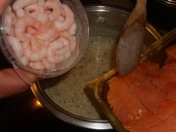 Nudelgerichte: Nudeln mit Räucherlachs und Krabben - Rezept - Bild Nr. 2