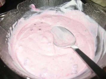 Dessert: Nashi Birnen Carpaccio mit Preiselbeerenquark - Rezept - Bild Nr. 3