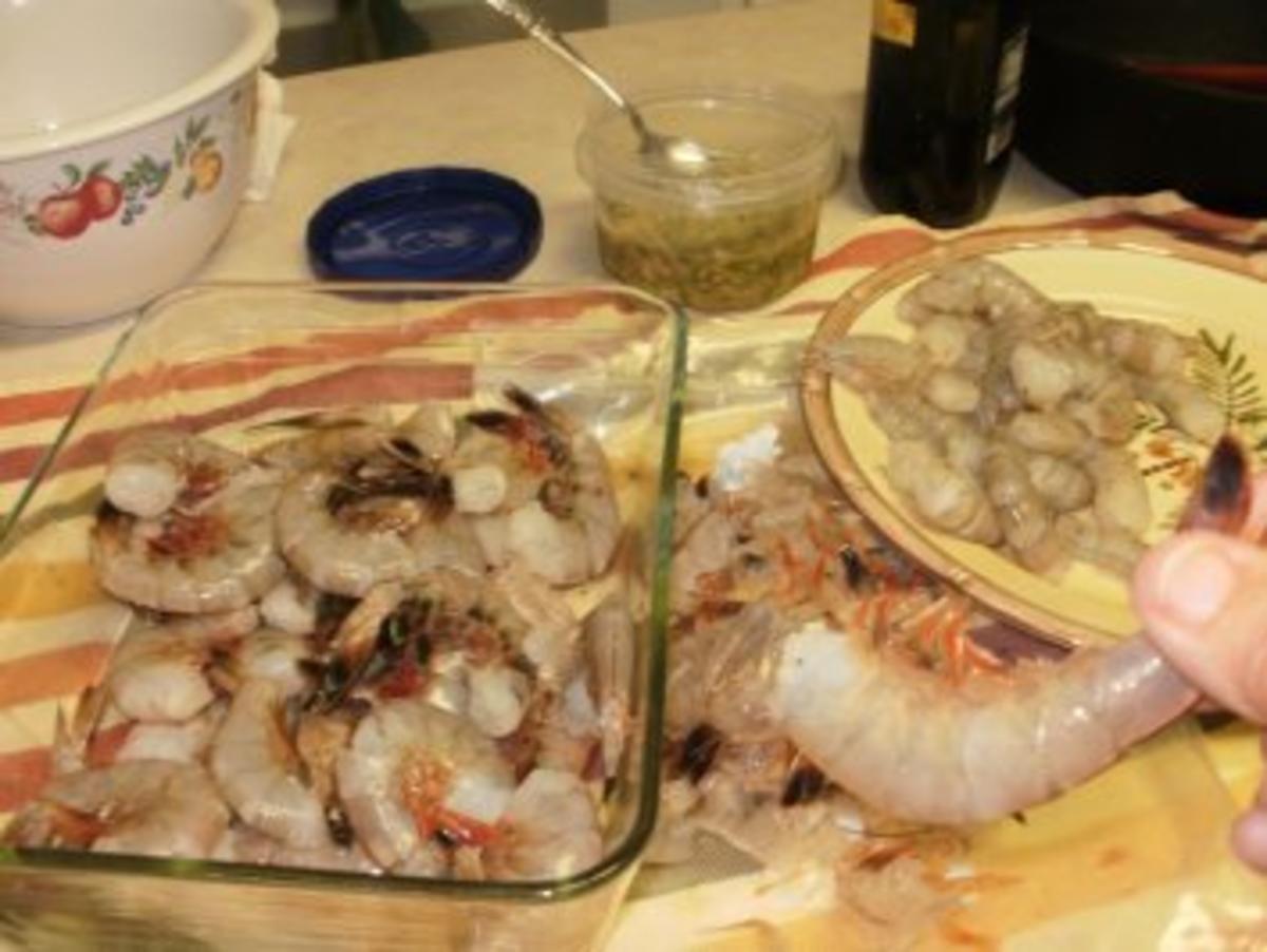 Shrimp-Texas Pesto Shrimp mit Reis - einfach -fertig in  10 Minuten - fettarm - Rezept - Bild Nr. 5