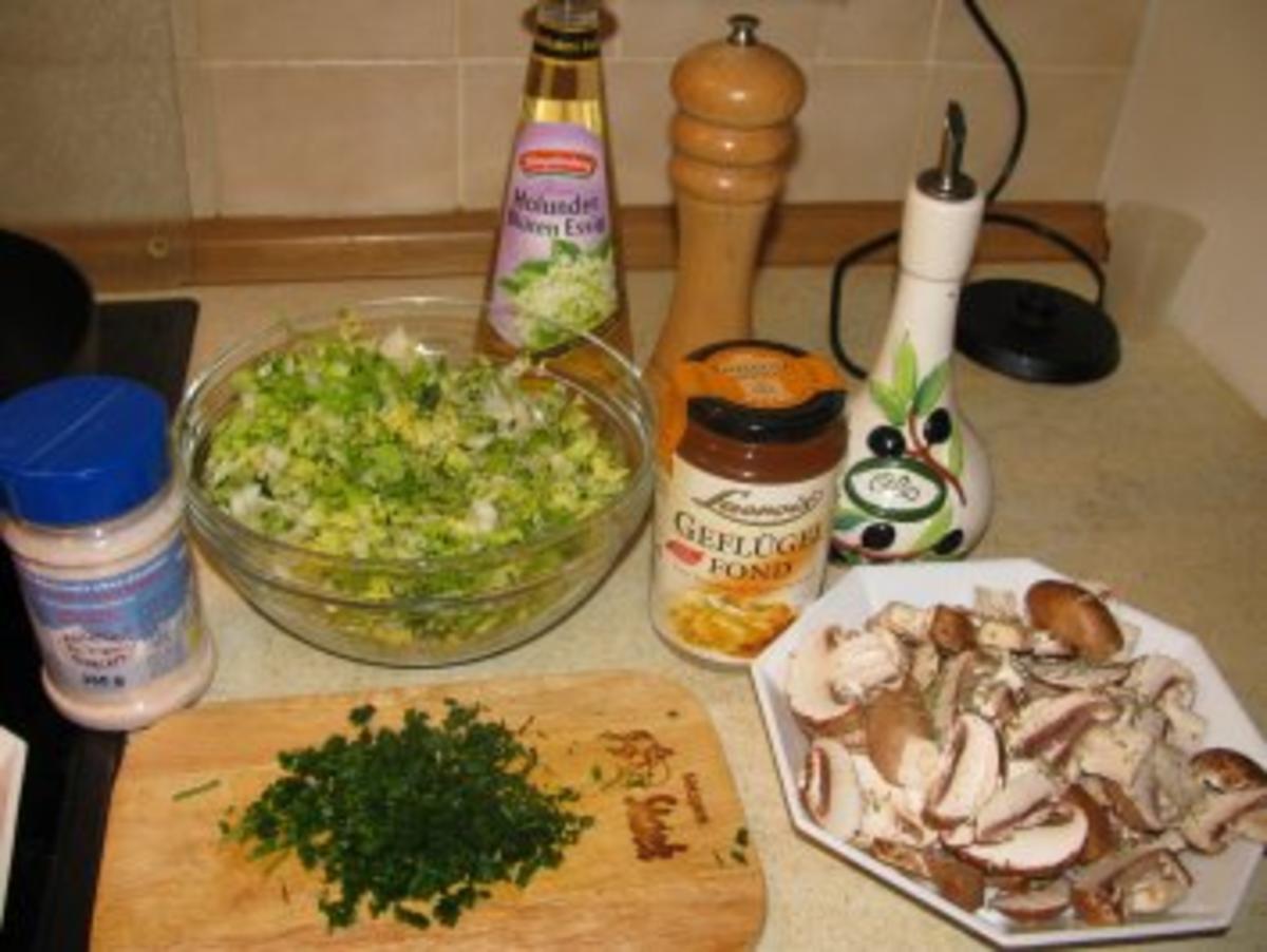 Rezept: Huhn mit Pilze und Nudeln Huhn mit Pilze und Nudeln - Rezept