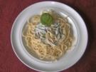 Basilikum-Mascarpone-Sauce zu Spaghetti - Rezept