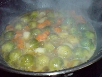 Senf-Frikadellen auf Gemüse - Rezept - Bild Nr. 7