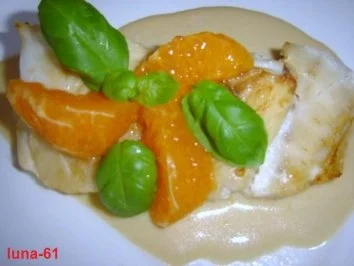 NILBARSCH AN FLAMBIERTER ZITRUS-COGNACSAUCE UND ROTEM REIS - Rezept - Bild Nr. 7