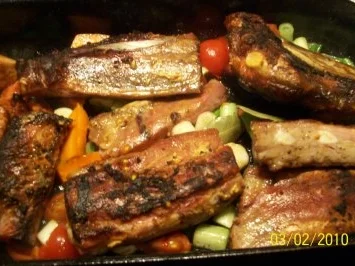 Aus dem Backofen - Geschmorte Kasslerrippchen - Rezept - Bild Nr. 4