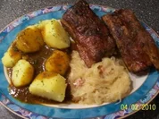 Aus dem Backofen - Geschmorte Kasslerrippchen - Rezept