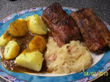 Aus dem Backofen - Geschmorte Kasslerrippchen - Rezept - Bild Nr. 6