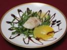 Heilbutt mit Orangen auf Rucola - Rezept