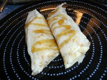 Rezept: Pfannkuchen mit Erdnussbutter und Bananen Pfannkuchen mit Erdnussbutter und Bananen - Rezept